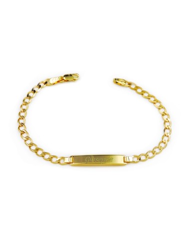 Customizable  9K Gold Tag Bracelet