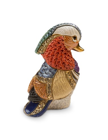 Mandarinente Keramikskulptur von De Rosa...