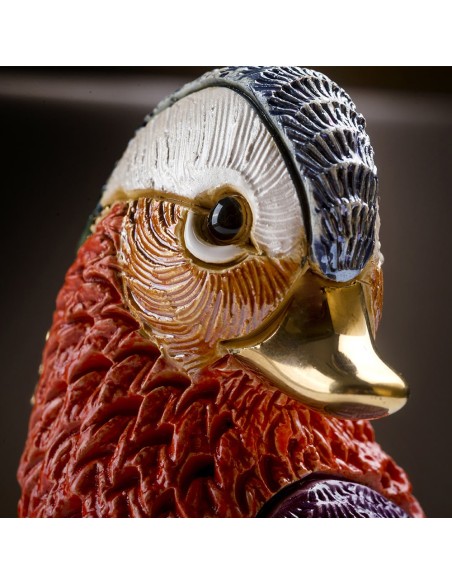 Mandarinente Keramikskulptur von De Rosa Rinconada  