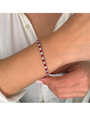 Tennisarmband aus 925er Sterlingsilber mit...