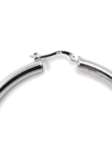  925 Sterling Silver Thick Hoop Earrings...