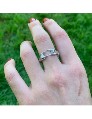 Anello Scaramantico Corna in Argento 