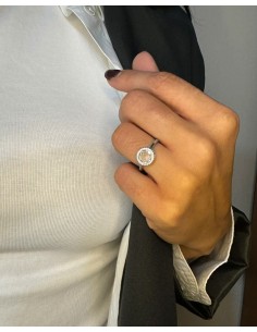 925 Sterling Silver Ring with Round Stone 2