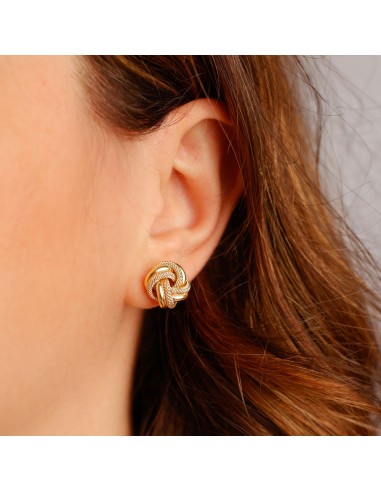 Knotenohrringe aus 9 Karat Gelbgold Poliert und...
