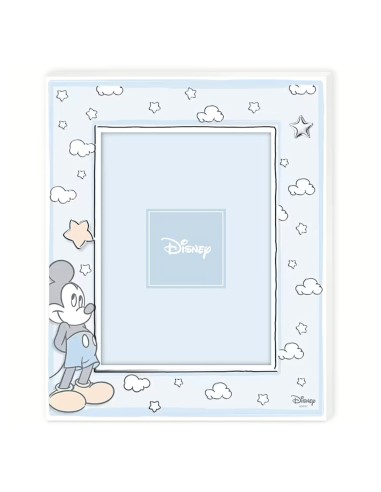 Portafoto Topolino in Legno Decorato Cornice Disney Mickey Mouse 13x18 cm