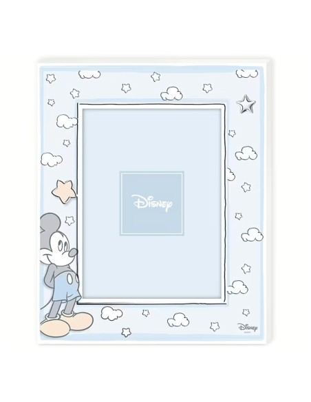 Portafoto Topolino in Legno Decorato Cornice Disney Mickey Mouse 13x18 cm