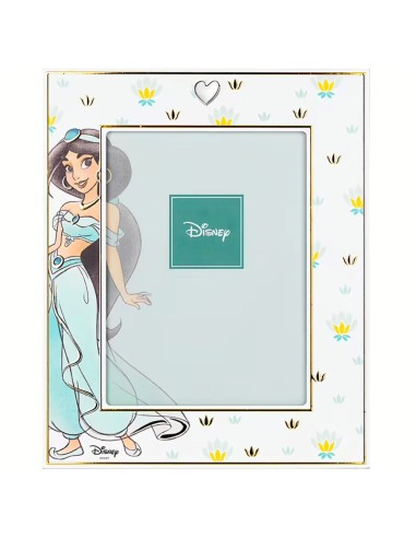Portafoto Principesse Disney Jasmine Cornice in Legno Decorato per Foto 13x18 cm