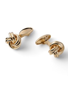 Gold Plated 925 Sterling Silver Knot Cufflinks Unoaerre