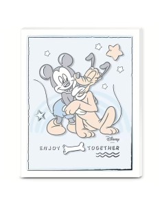 Pannello Decorativo in Legno Topolino 20x25 cm Disney...