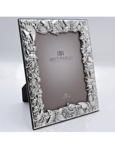 Sterling Silver Butterflies Picture Frame 5x7