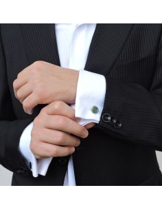 Gemelli da Polso Tondi Personalizzabili in Argento 925 2