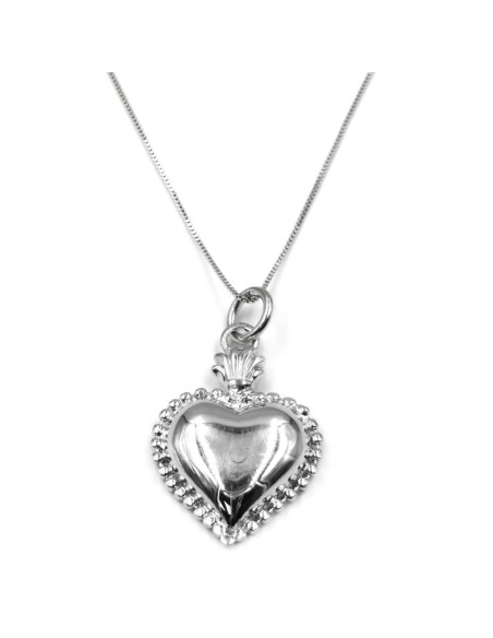 Collana Personalizzabile Sacro Cuore in Argento 925
