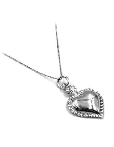 Collana Personalizzabile Sacro Cuore in Argento...
