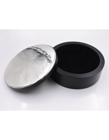 Scatola Portagioie Tonda in Legno con Cover in...