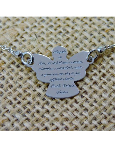 925 Sterling Silver Bracelet With Prayer Angel...