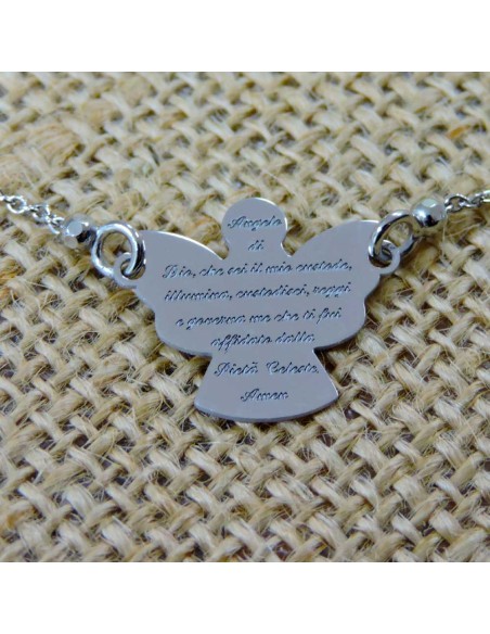 Bracciale Angelo di Dio in Argento 925  