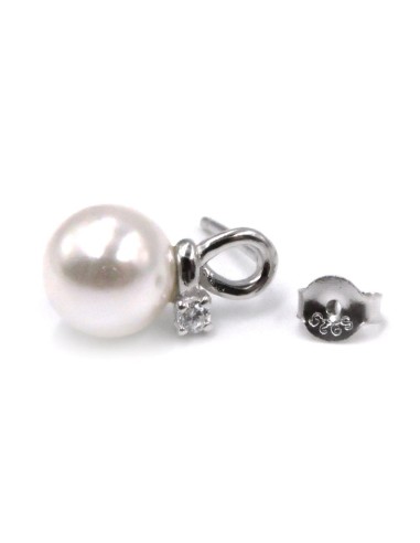 Orecchini Fiore in Argento 925 Con Zirconi...