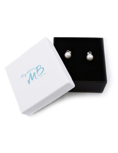 925 Sterling Silver Earrings with Pearls and...