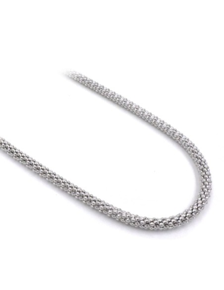 925er Sterlingsilber Popcorn-Halskette