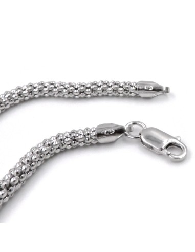 925er Sterlingsilber Popcorn-Halskette