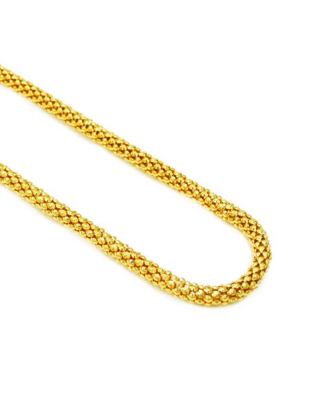 Collana Pop Corn in Argento 925 Dorato