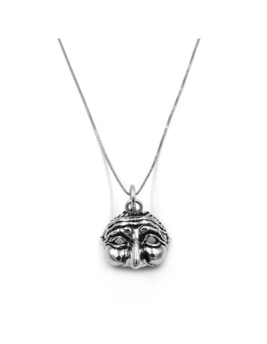 Collana con Ciondolo Maschera in Argento