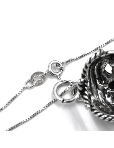 Bracciale Catena Donna in Argento 925 Rodiato...
