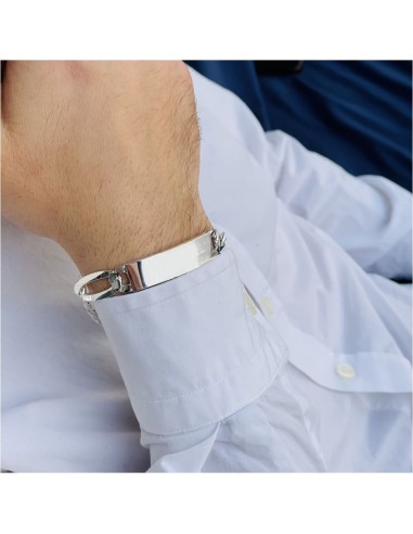 925 Sterling Silver Cuban Bracelet with...