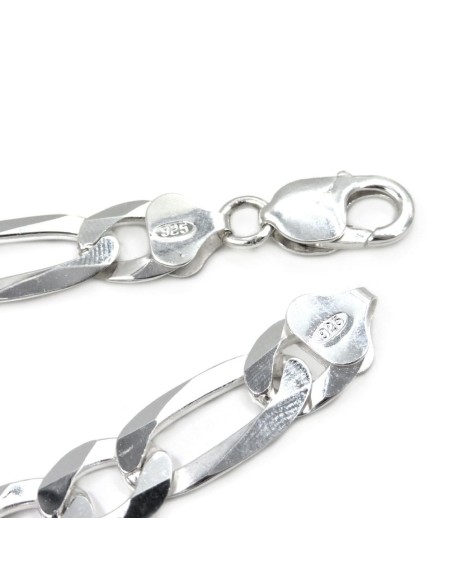 925 Sterling Silver Cuban Bracelet with Customizable Plate