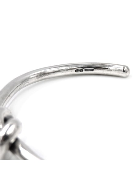 Bracciale Rigido Nodo in Argento 925 