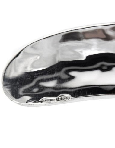 Collana Mezzaluna in Argento 925 Martellato