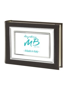 8x6 Brown Photo Album with Customizable Glossy Frame