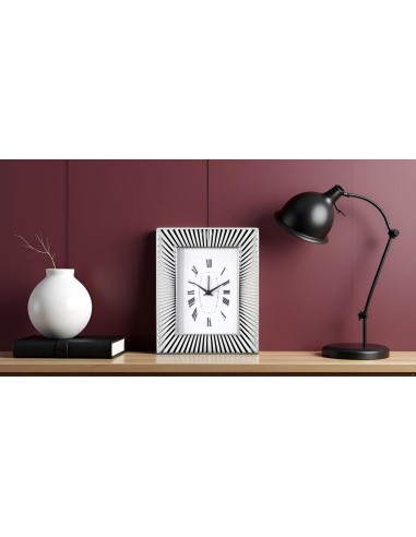 Sunburst Table Clock with Alarm