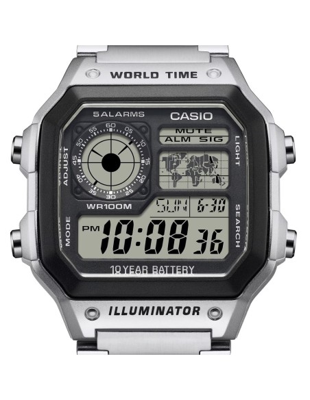 Casio Orologio da Polso Digitale da Uomo Timeless Collection AE-1200WHD-1AVEF