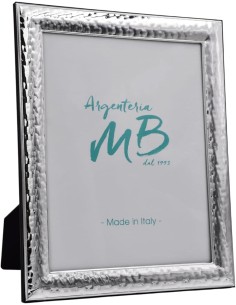 Hammered PVD Silver Picture Frame with Glossy Edge 2