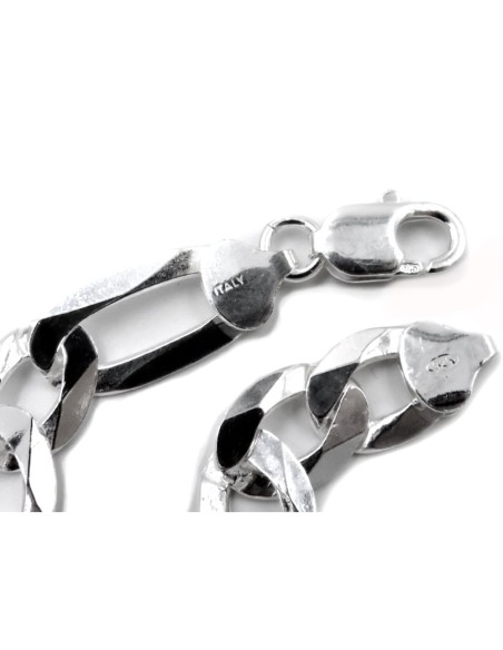 Bracciale da Uomo in Argento 925 Maglia Figaro Alternata