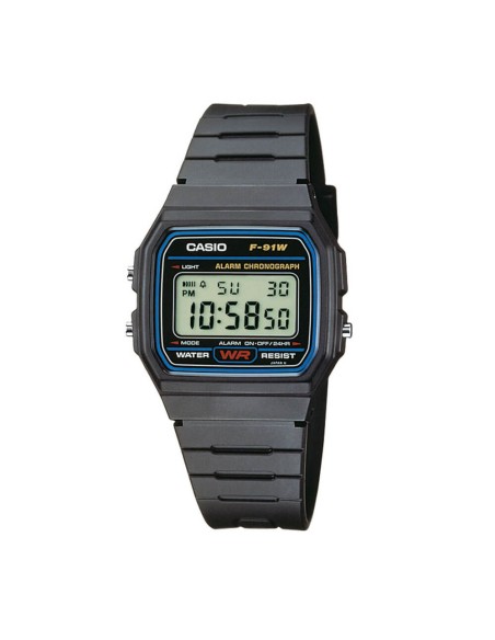 Casio Timeless Collection Watch – Resin Case, Digital Display, Water-Resistant