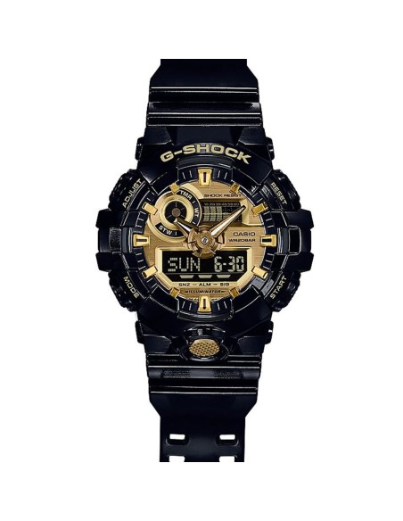 Casio G-Shock Orologio da Polso Analogico Digitale da Uomo Nero e Oro GA-710GB-1AER