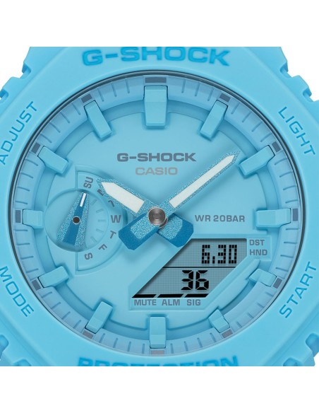 Casio G-Shock Orologio da Polso Analogico Digitale da Uomo Azzurro GA-2100-2A2ER