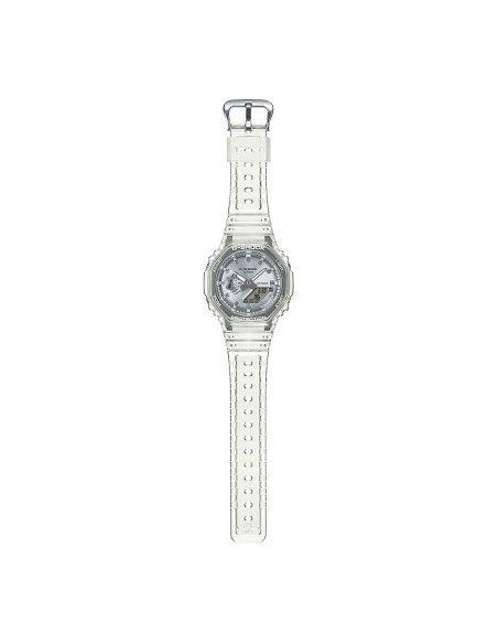 Casio G-Shock Orologio da Polso Analogico Digitale da Uomo trasparente quadrante Argento GA-2100BM-7A8ER