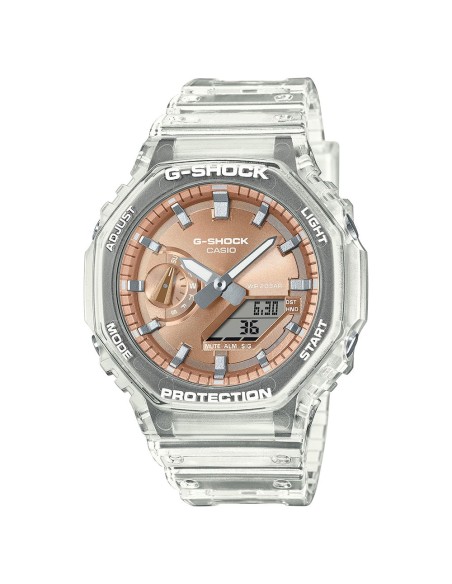Casio G-Shock Orologio da Polso Analogico Digitale da Uomo trasparente quadrante Ramato GA-2100BM-7A5ER