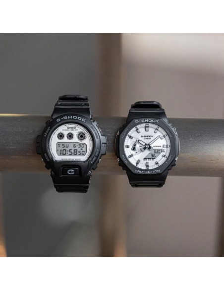 Casio G-Shock Men's Analog-Digital Wristwatch Black with Pearl White Dial GA-2100WD-1AER