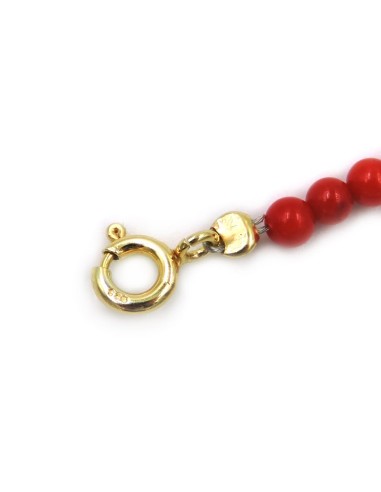 Red Coral Balls Bracelet 