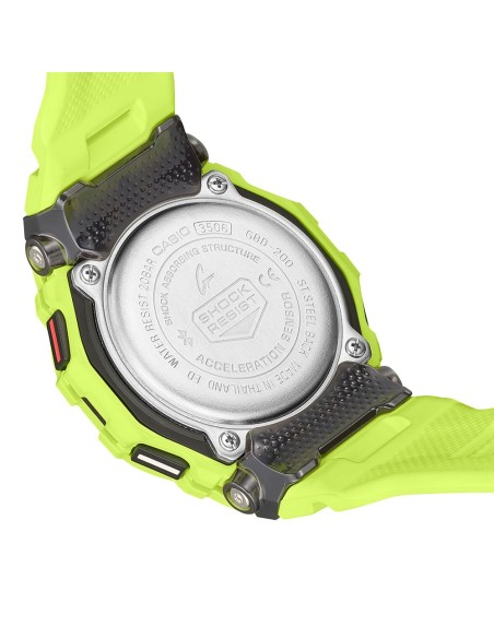 Casio G-Shock Herren Digitaluhr Gelb Fluoreszierend GBD-200-9ER