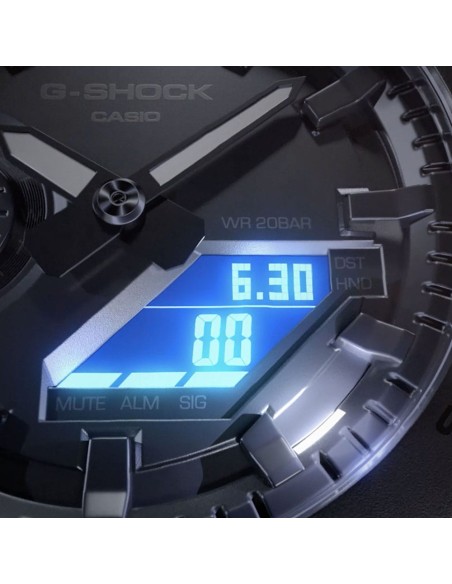 Casio G-Shock Herren Analog-Digital-Uhr mit Edelstahlgehäuse GM-2100-1AER