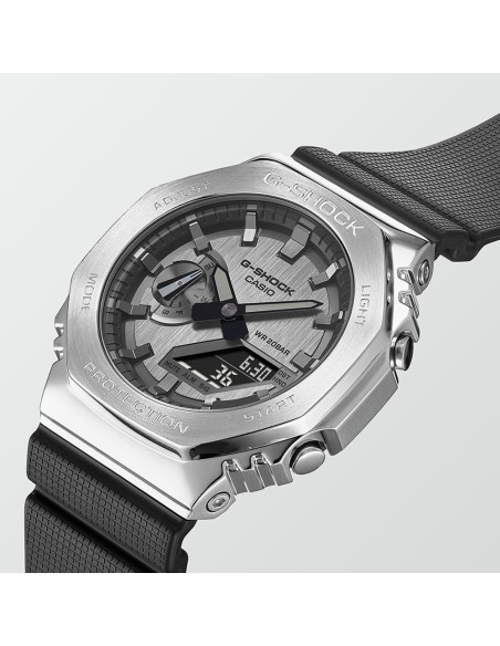 Casio G-Shock Orologio da Polso Analogico Digitale da Uomo Quadrante Acciaio GM-2100-1AER