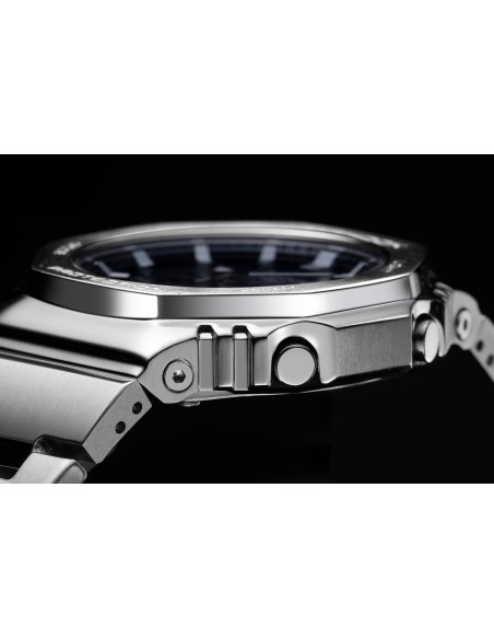 Casio G-Shock Men's Analog-Digital Watch with Blue Inner Steel Dial GM-2110D-2BER