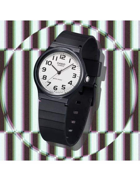Casio Orologio da Polso Analogico Timeless Collection Cassa e Cinturino in Resina Nero MQ-24-7B2LEG