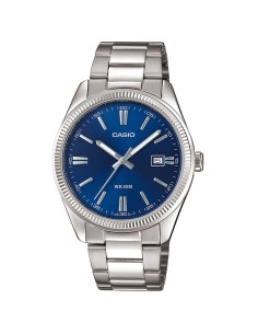 Casio Timeless Collection Herren-Armbanduhr mit blauem...