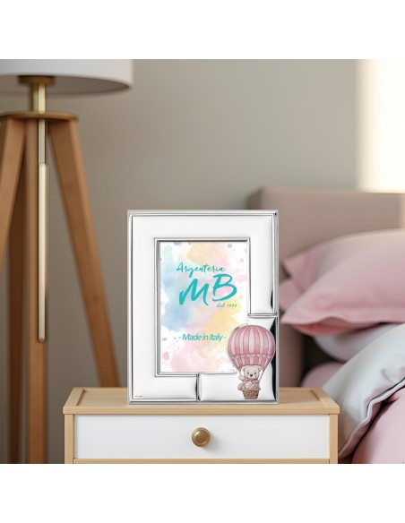 Customizable Baby Girl Birth Picture Frame with Pink Shoes
